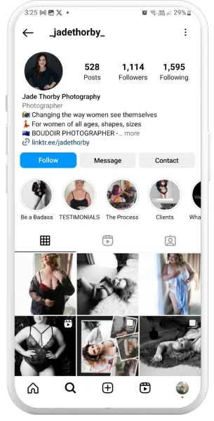 Jade Thorbury Social Media