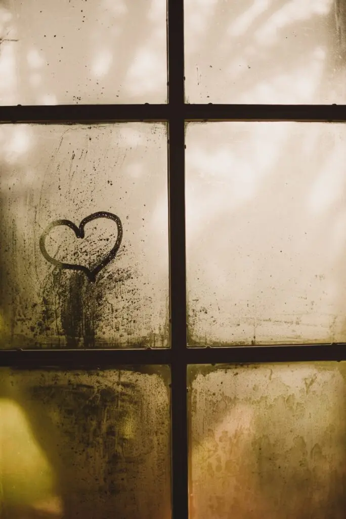 fogged window
