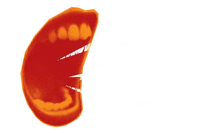 pop up mouth white lightning